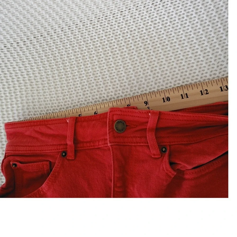 Sezane red denim